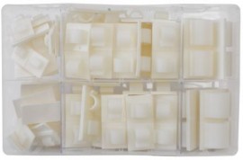 Assorted Adhesive Cable Clips (122)