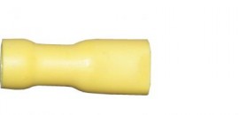 Yellow Female Spade 6.3mm Fully Insulated terminals